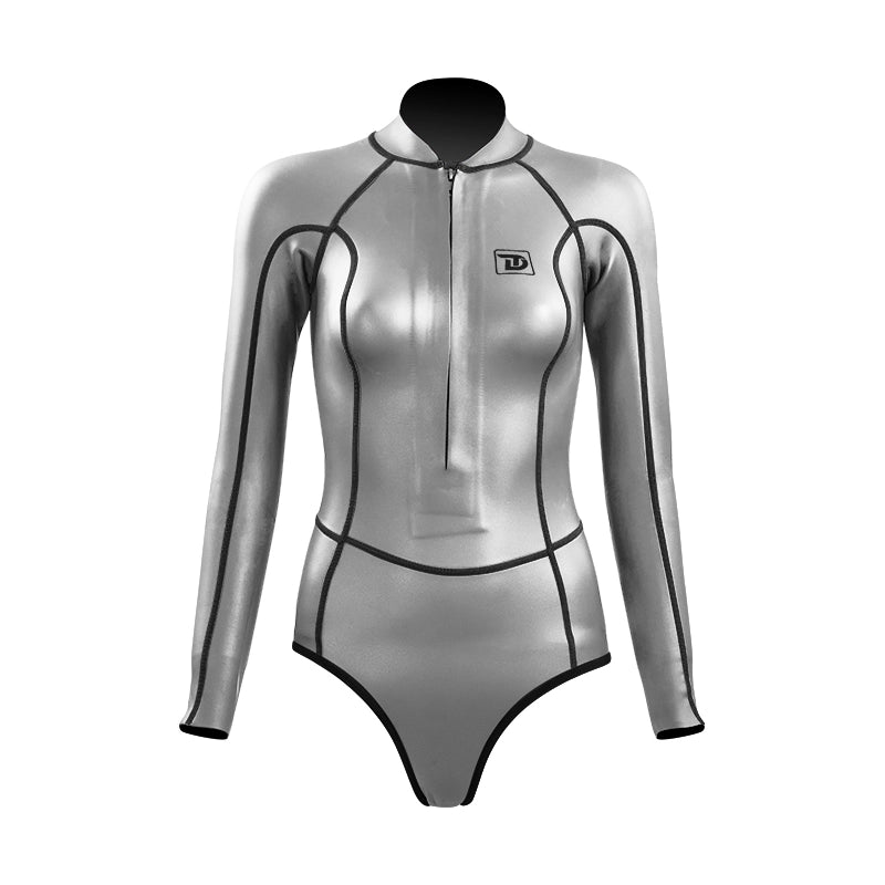 Zipper glide skin spring wetsuit Cut Bikini