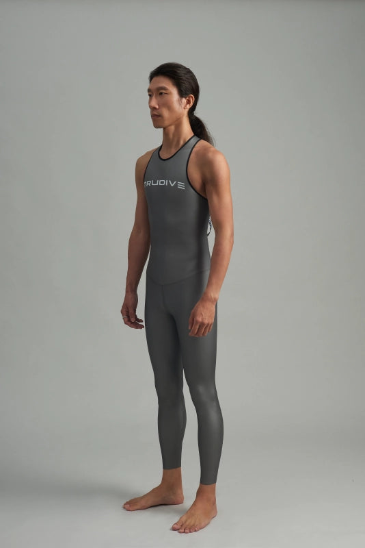 Unisex no collar sleeveless Jumpsuit Classic 0.7mm