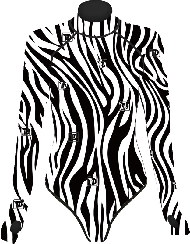 Zebra Print Series Bikini Backless Wetsuit