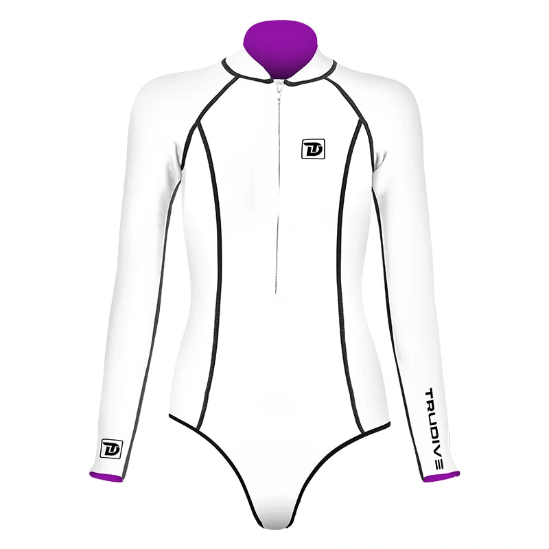 Zipper spring wetsuit cut bikini