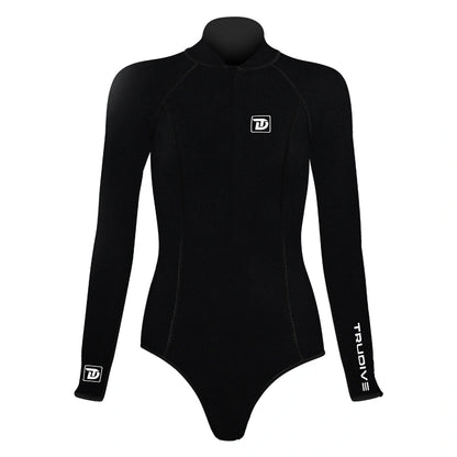 Zipper spring wetsuit cut bikini
